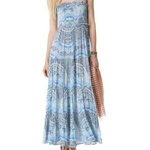 Free People Easy Come Easy Go Tiered Maxi Dress with Removable Straps
